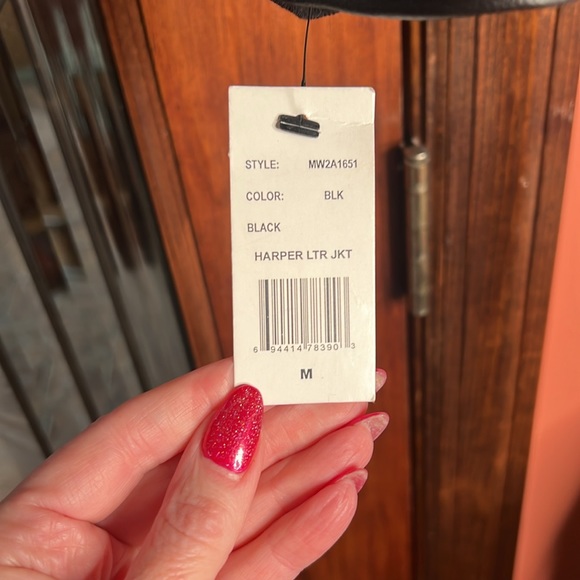 Leather coat by Marc New York - Picture 3 of 8